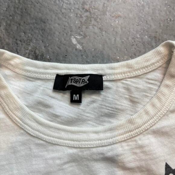 White Slub Cotton Blank T Shirt! TSPTR Made in Japan. Size Medium - Picture 7 of 7